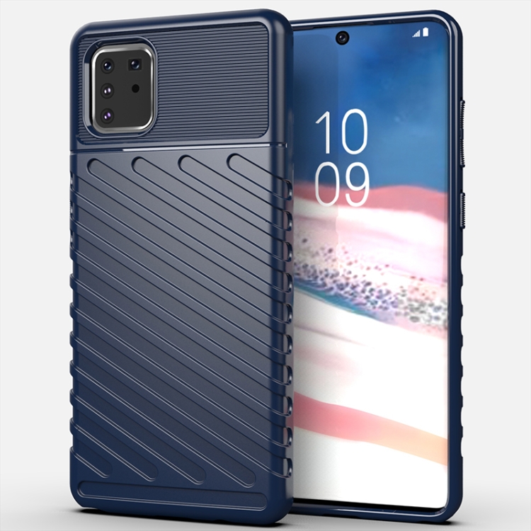 

For Galaxy A81 Thunderbolt Shockproof TPU Soft Case(Blue)