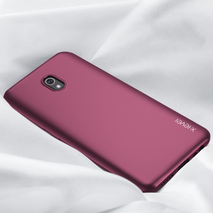 

For Xiaomi Redmi 8A X-level Guardian Series Ultra-thin All-inclusive Shockproof TPU Case(Wine Red)