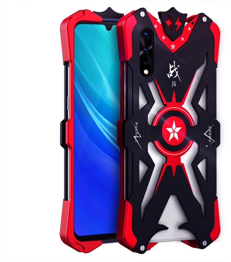 

For Vivo iQoo Neo / Z5 / Y7s Thor's second-generation drop protection case(Black Red)