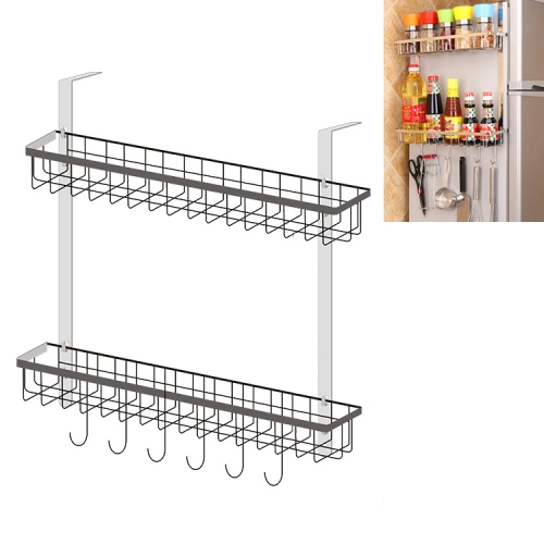 

Multi-layer Fridge Storage Rack Side Shelf Sidewall Holder Multi-function Kitchen Organizer Household, Size:BC