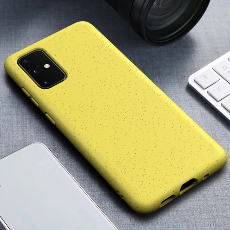 

For Galaxy S20+ Matted Texture Wheat Straw Protective Case(Yellow)