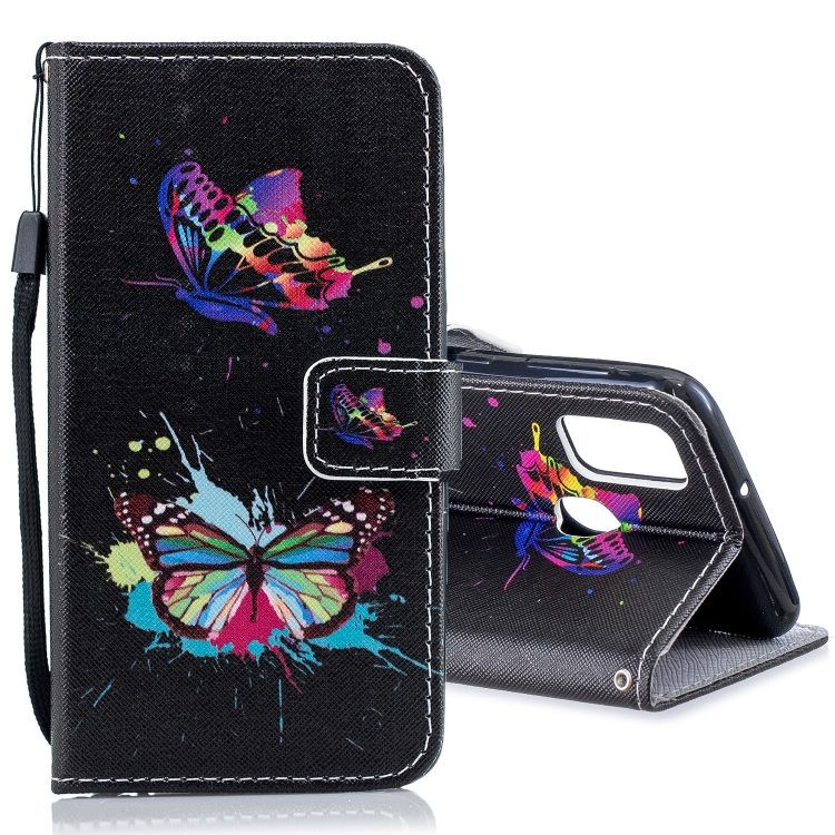 

For Galaxy M30s Horizontal Flip Leather Case with Holder & Card Slots & Wallet(Color Butterfly)