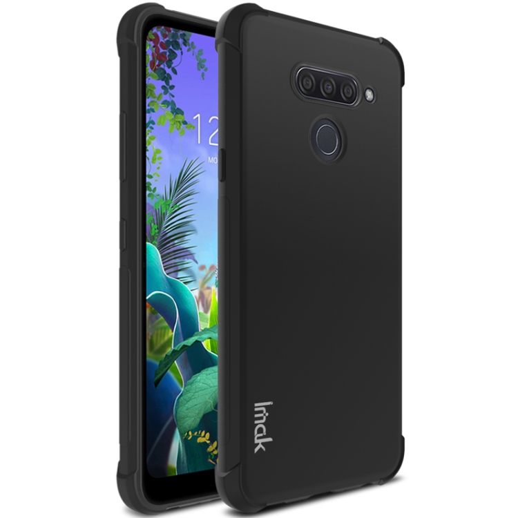 

For LG Q60 IMAK All-inclusive Shockproof Airbag TPU Case with Screen Protector(Metal Back)