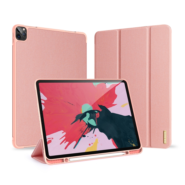 For iPad Pro 12.9 (2020) DUX DUCIS Domo Series Horizontal Flip Magnetic PU Leather Tablet Case with Three-folding Holder & Pen Slot(Pink)
For iPad Pro 12.9 (2020) DUX DUCIS Domo Series Horizontal Flip Magnetic PU Leather Tablet Case with Three-folding Holder & Pen Slot(Pink)
