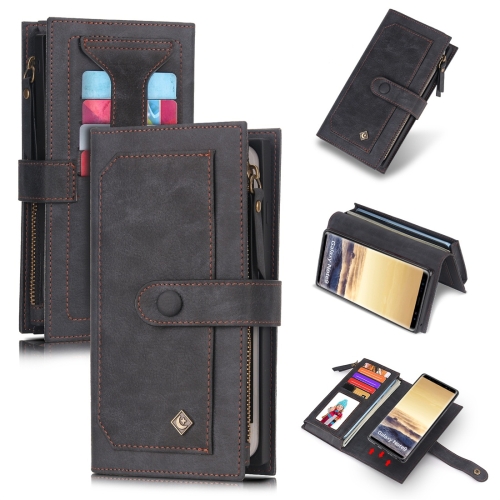 

For Galaxy Note 9 POLA Multi-function Fashion Magnetic Horizontal Flip Leather Case with Card Slots & Wallet & Photo Frame & Holder(Black)