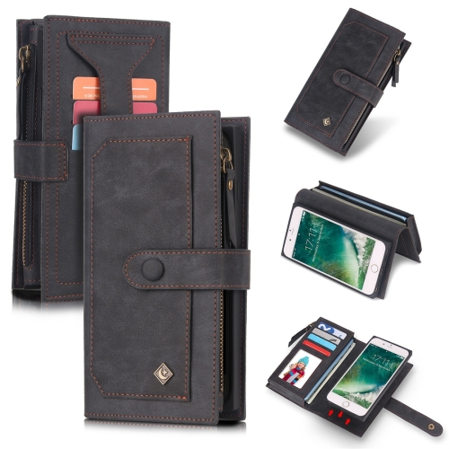 

For iPhone 6 / 6s / 7 / 8 POLA Multi-function Fashion Magnetic Horizontal Flip Leather Case with Card Slots & Wallet & Photo Frame & Holder(Black)