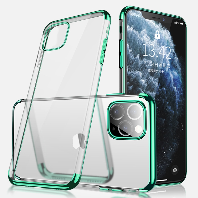

For iPhone 11 CAFELE Shockproof Full Coverage Electroplating TPU Protective Case(Green)