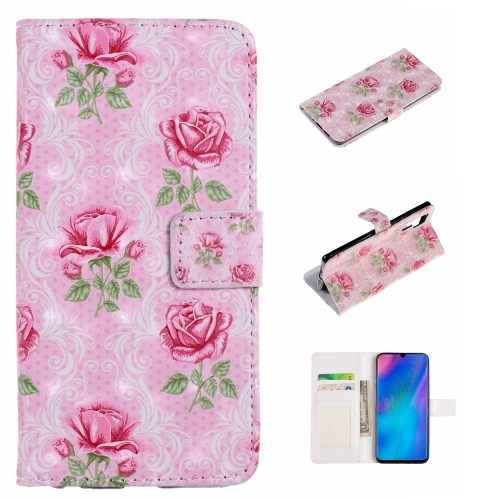 

For Huawei P30 Pro Embossed Painted Pattern Left Right Leather case with Stand & Card Slot & Wallet & Photo Frame(Peach Tree Branch)