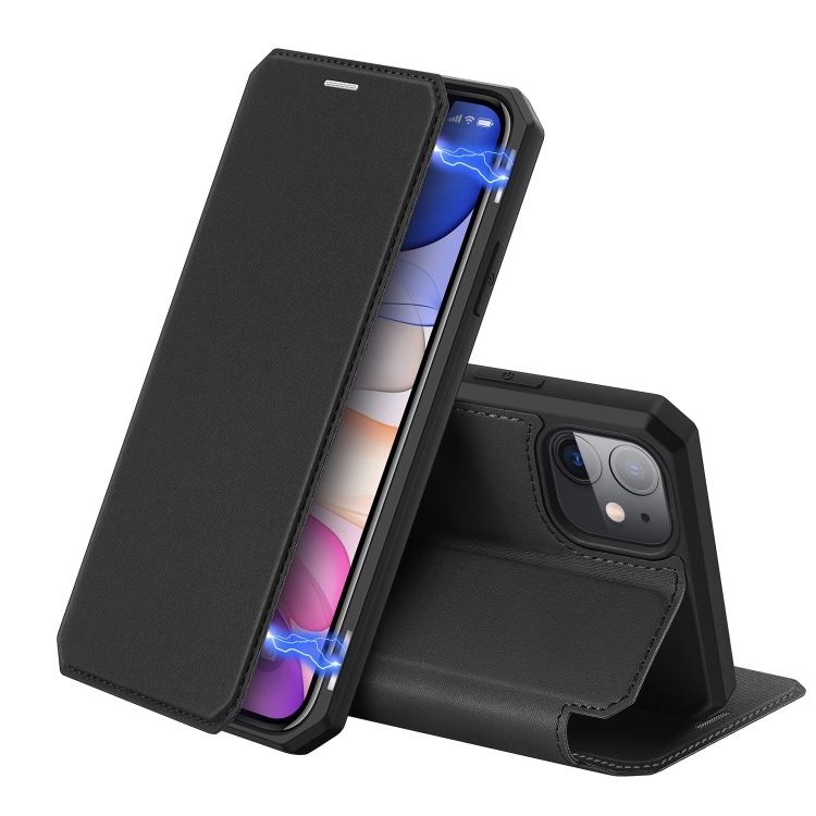 

iPhone 11 DUX DUCIS Skin X Series PU + TPU Horizontal Flip Leather Case with Holder & Card Slots(Black)