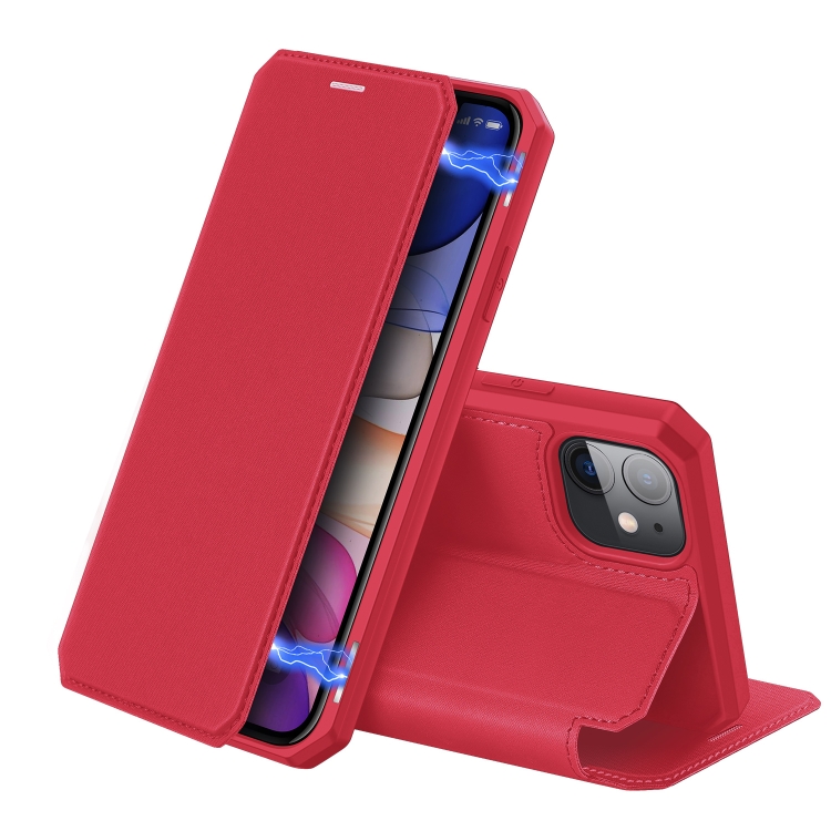 

iPhone 11 DUX DUCIS Skin X Series PU + TPU Horizontal Flip Leather Case with Holder & Card Slots(Red)