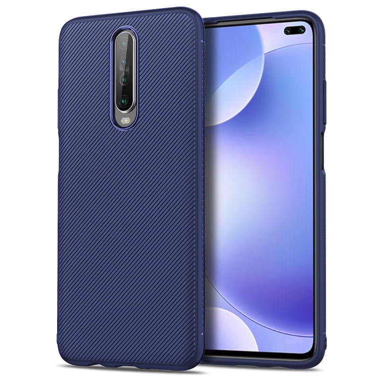 

For Xiaomi Redmi K30 Lenuo Leshen Series Stripe Texture TPU Case(Dark Blue)