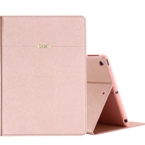 

For iPad Pro 11 inch GEBEI PU+TPU Horizontal Flip Leather Case with Holder & Card Slots(Rose Gold)