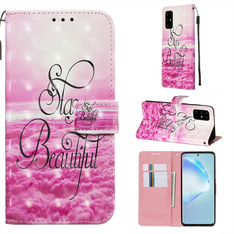 

For Galaxy S20+ 3D Painting Horizontal Flip Leather Case with Holder & Card Slot & Wallet & Lanyard(Beautiful)