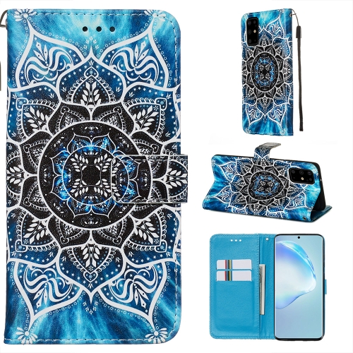 

For Galaxy S20+ Colored Drawing Pattern Plain Weave Horizontal Flip Leather Case with Holder & Card Slot & Wallet&Lanyard(Undersea Mandala)