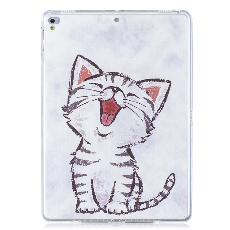 

Colored Drawing Pattern TPU Case(Red Mouth Cat)
