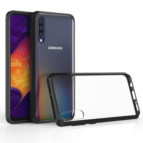 

For Galaxy A30s / A50s Scratchproof TPU + Acrylic Protective Case(Black)