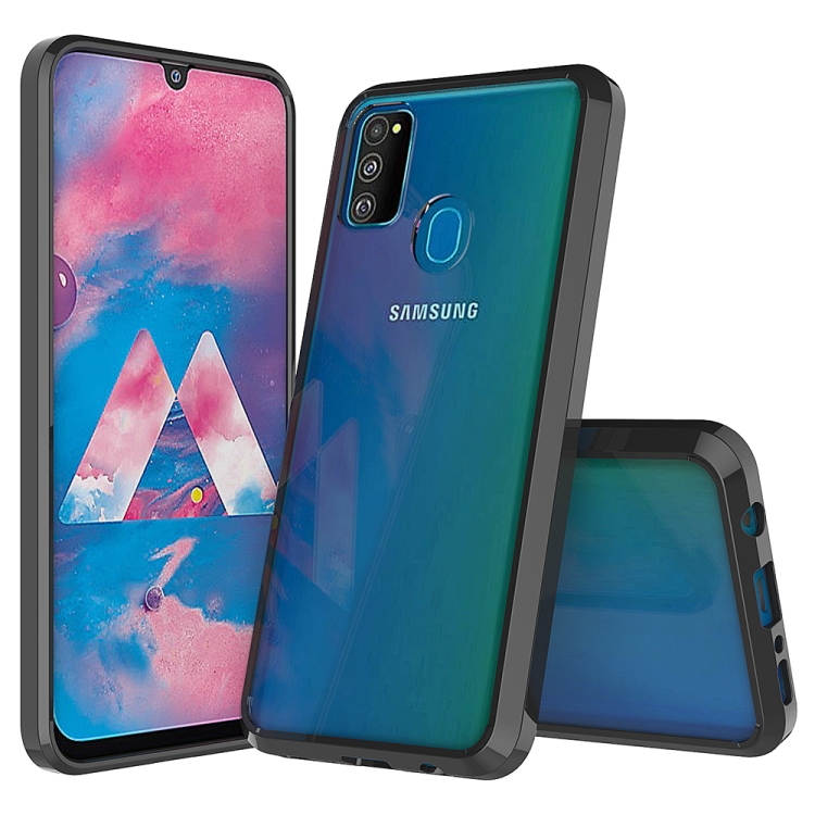 

For Galaxy M30s Scratchproof TPU + Acrylic Protective Case(Black)