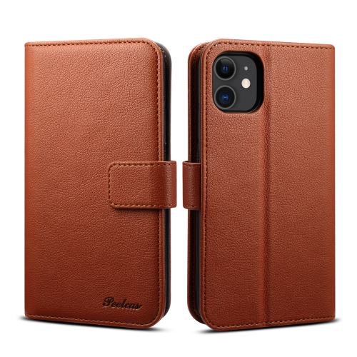 

For iPhone 11 Pro Max peelcas Detachable Horizontal Flip Leather Case with Holder & Card Slots & Wallet(Brown)