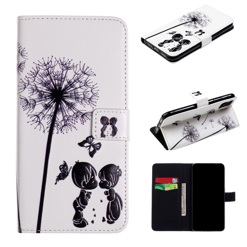 

For iPhone 11 Embossed Coloured Drawing Pattern Horizontal Flip Leather Case with Holder & Card Slots & Wallet(Children Under Dandelion)