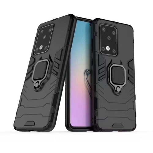 

For Galaxy S20 Ultra Panther PC + TPU Shockproof Protective Case(Black)