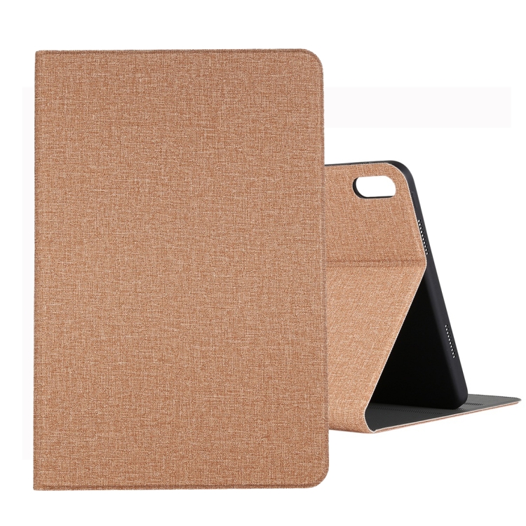 

For Huawei Matepad Pro 10.8 inch Craft Cloth TPU Protective Case with Holder(Gold)
