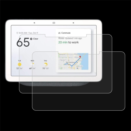 

2 PCS 9H 2.5D Explosion-proof Tempered Glass Film for Google Nest Hub Max