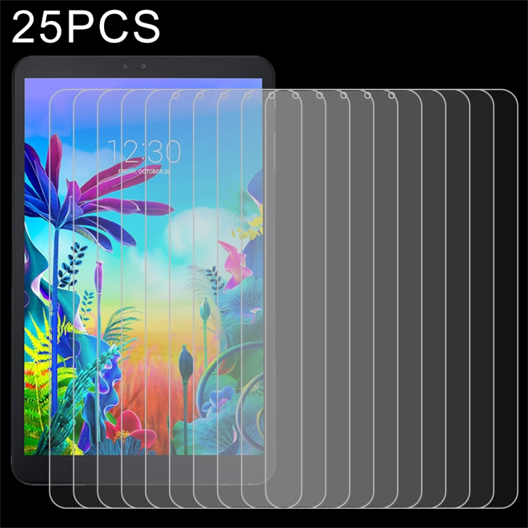 

25 PCS 9H 2.5D Explosion-proof Tempered Glass Film for LG G Pad 5 10.1 inch