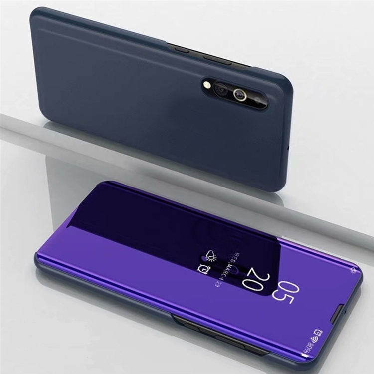 

For Xiaomi Mi 9 Lite Electroplating Mirror Horizontal Flip Leather Case, with Holder(Purple Blue)