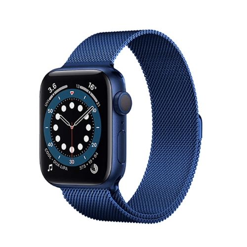 

For Apple Watch Series 6 & SE & 5 & 4 44mm / 3 & 2 & 1 42mm Mutural Milanese Stainless Steel Watchband