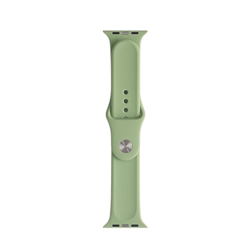 

For Apple Watch Series 5 & 4 40mm / 3 & 2 & 1 38mm Mutural Liquid Silicone Watchband(Mint Green)