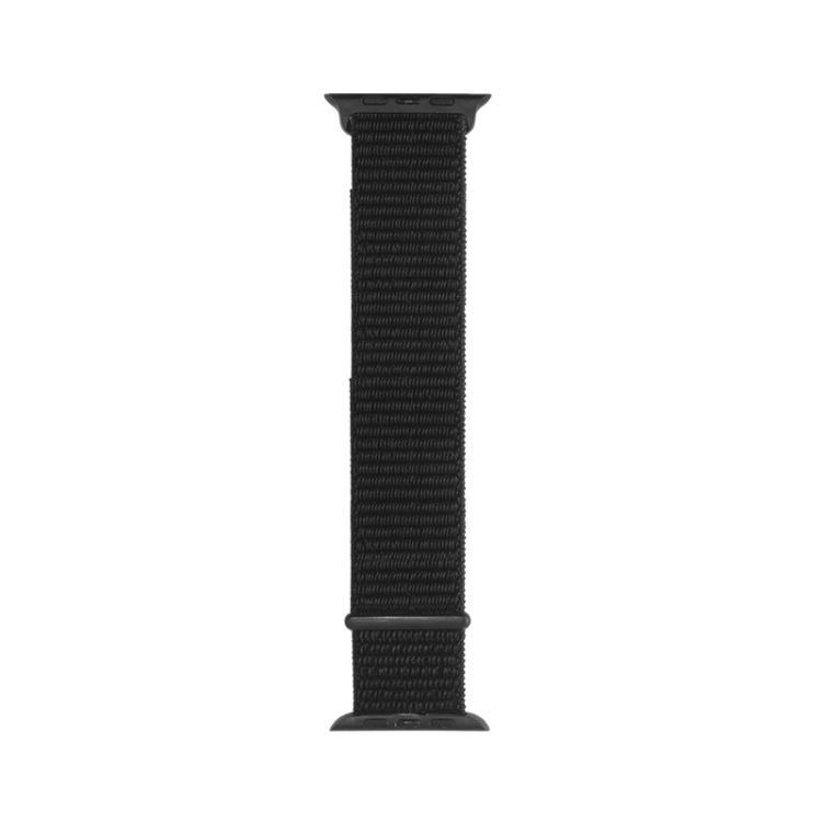 

For Apple Watch Series 6 & SE & 5 & 4 44mm / 3 & 2 & 1 42mm Mutural Nylon Watchband(Black)