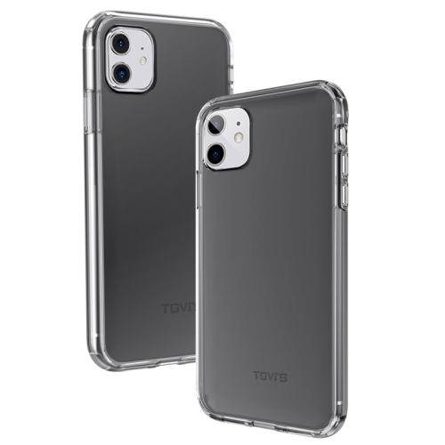 

For iPhone 11 TGVIS Tasting Blue Series PC + TPU Shockproof Protective Case(Transparent)