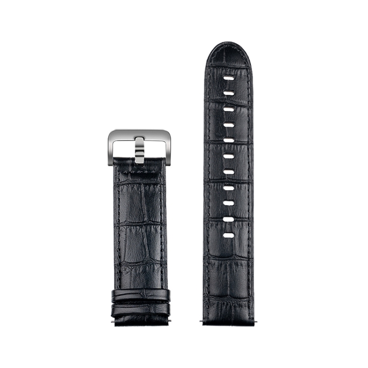 

Original Xiaomi Smart Watch Crocodile Texture Cowhide Watchband Replacement Wrist Strap for Xiaomi Watch Color CA0583(Black)