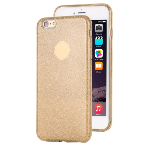 

For iPhone 6 Plus TPU Glitter All-inclusive Protective Case(Gold)