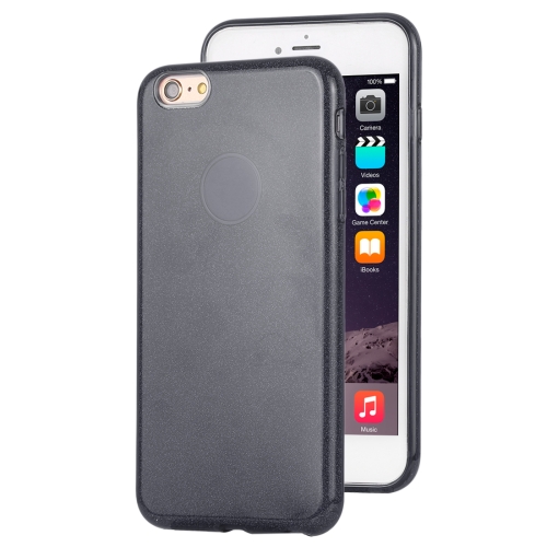 

For iPhone 6 Plus TPU Glitter All-inclusive Protective Case(Black)