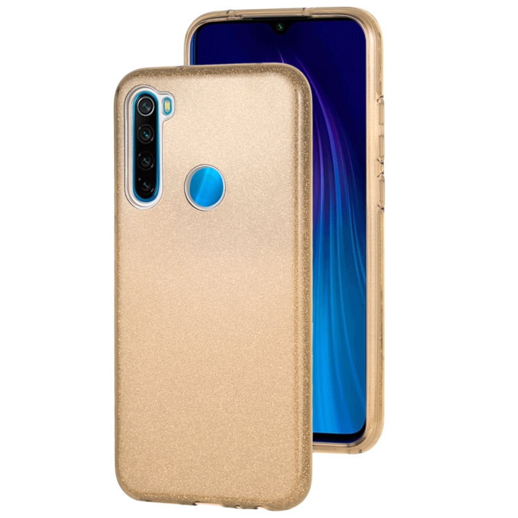 

For Xiaomi Redmi Note 8 TPU Glitter All-inclusive Protective Case(Gold)