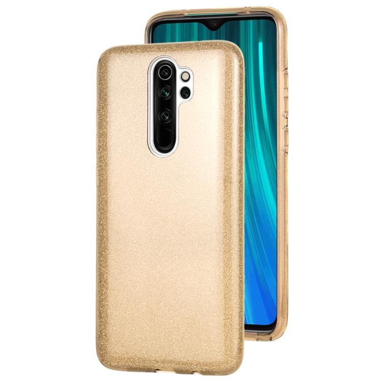 

For Xiaomi Redmi Note 8 Pro TPU Glitter All-inclusive Protective Case(Gold)