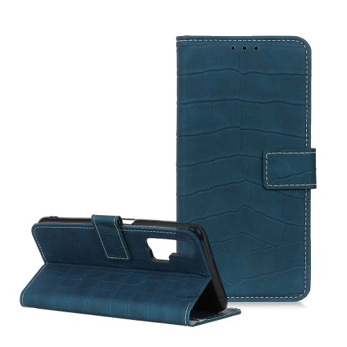 

For UMIDIGI F2 Crocodile Texture Horizontal Flip Leather Case with Holder & Card Slots & Wallet(Dark Green)