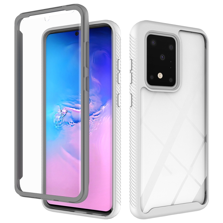

For Galaxy S20+ Two-layer Design Shockproof PC + TPU Protective Case(White)