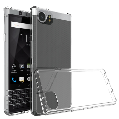 

For Blackberry Keyone Scratchproof TPU + Acrylic Protective Case(Transparent)