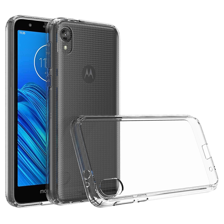 

For Motorola Moto E6 Scratchproof TPU + Acrylic Protective Case(Transparent)