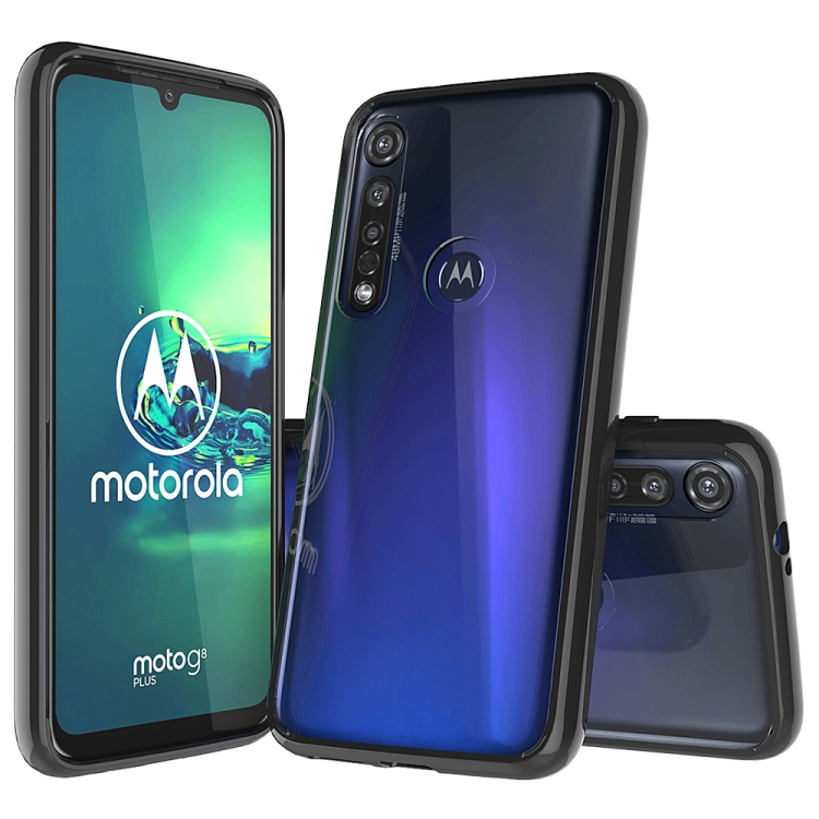 

For Motorola Moto G8 Plus Scratchproof TPU + Acrylic Protective Case(Black)