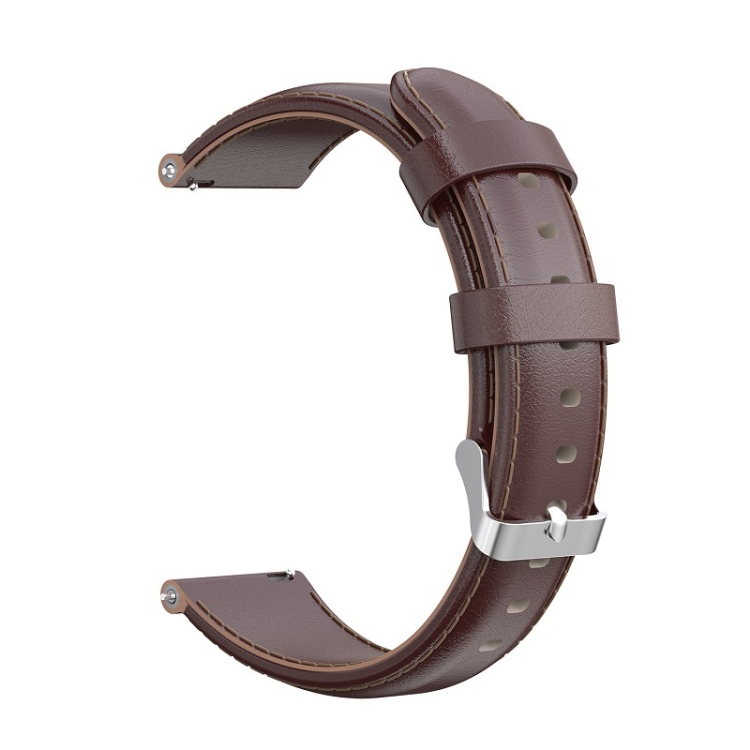 

For Huawei B3 Oil Wax Leather Strap(Brown)