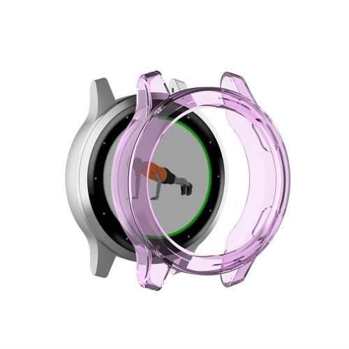 

For Garmin Vivoactive 4S TPU Protective Shell(Transparent Purple)