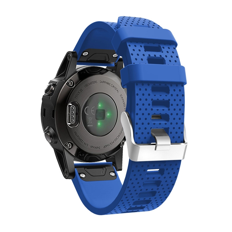 

For Garmin Fenix 5S Silicone Strap(Sapphire)