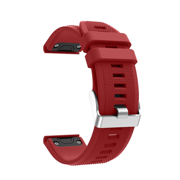 

For Garmin Fenix 5 Silicone Strap(Red)