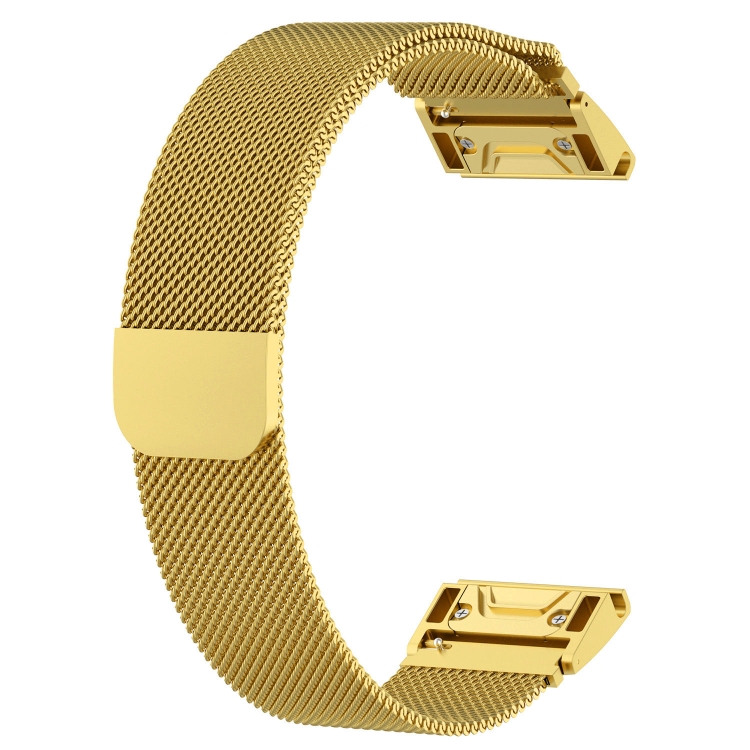 

For Garmin Fenix 6 & 6S & 6X Milanese Strap(Golden)