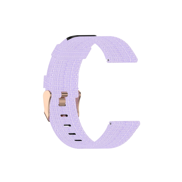 

For Garmin Vivoactive 3 Nylon Strap(Light Purple)