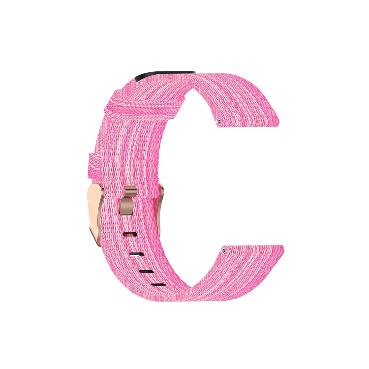 

For Galaxy Watch 46mm Nylon Canvas Strap(Pink)