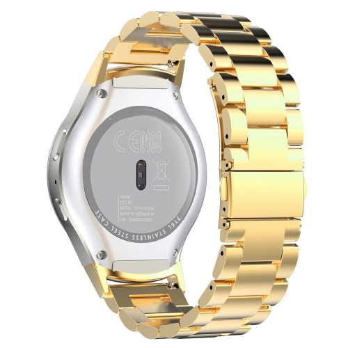 

For Galaxy Gear S2 & R720 Three Pearl Steel Watch Strap(Golden)